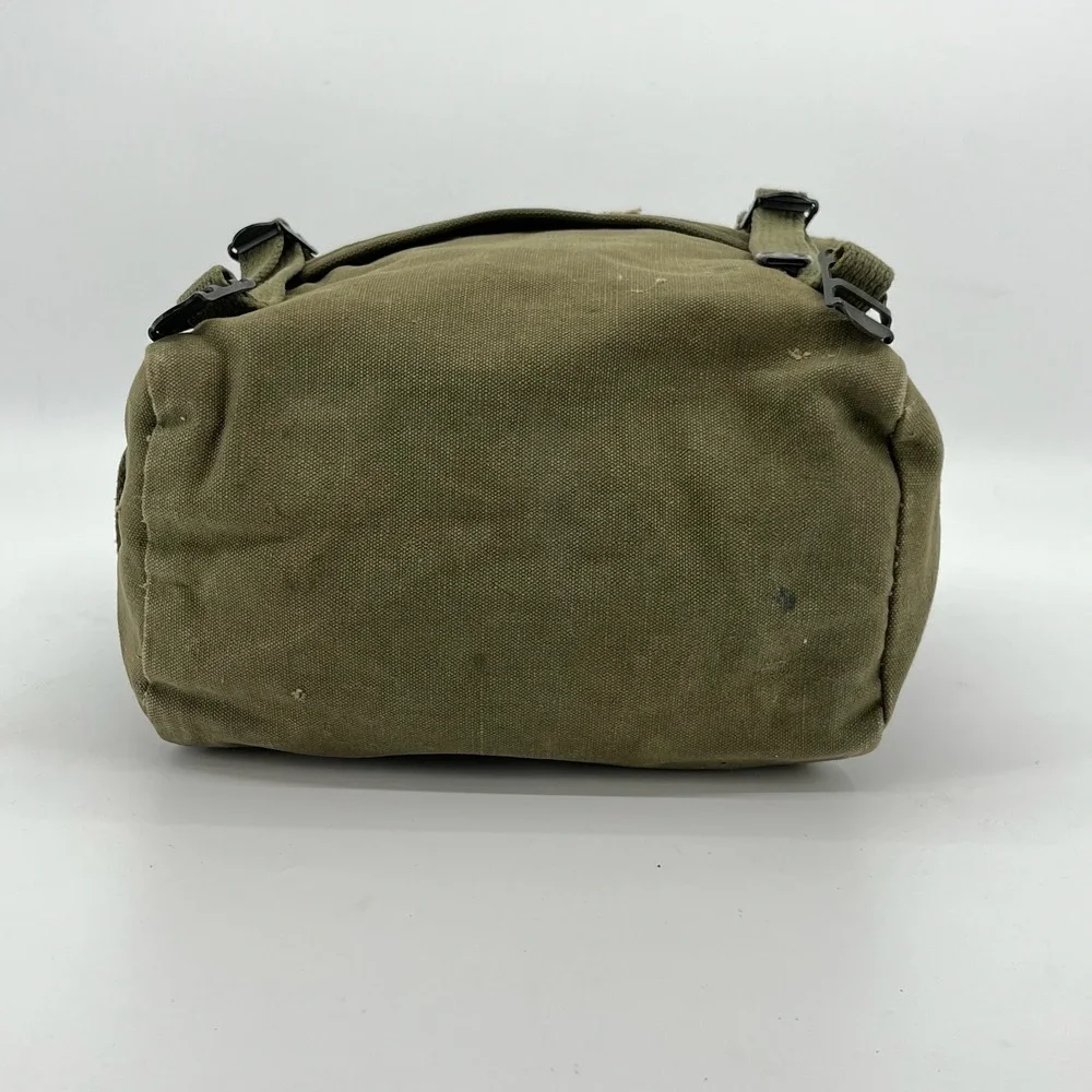 Vtg US Army M1945 Combat Field Pack WWII Korean War OD Canvas Military Bag